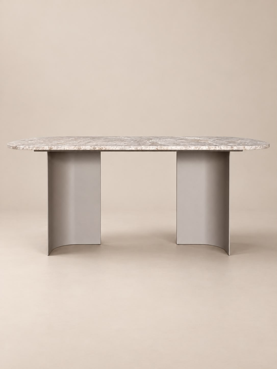 Quartz Yemek Masası | Naca Doğal Taş & Metal Ayak