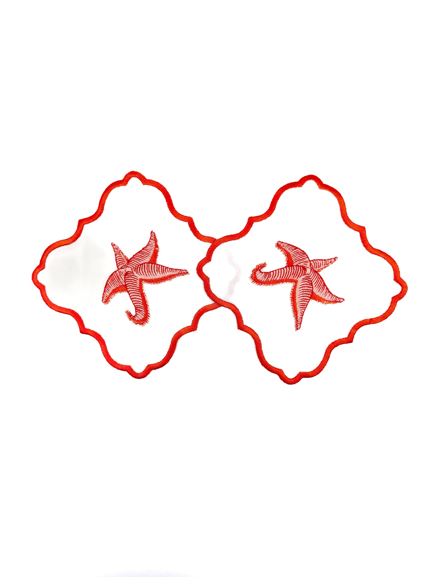 Denizyıldızı Keten Bardak Altlığı (2'li Set)