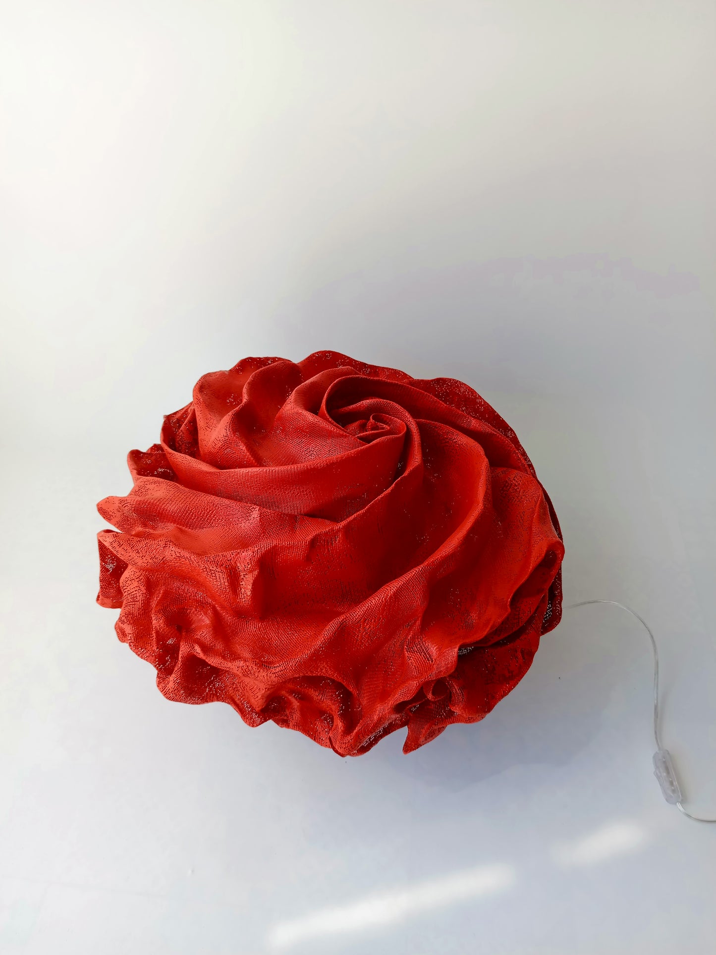 Rose Krom Ayaklı Dekoratif Aydınlatma-Kırmızı