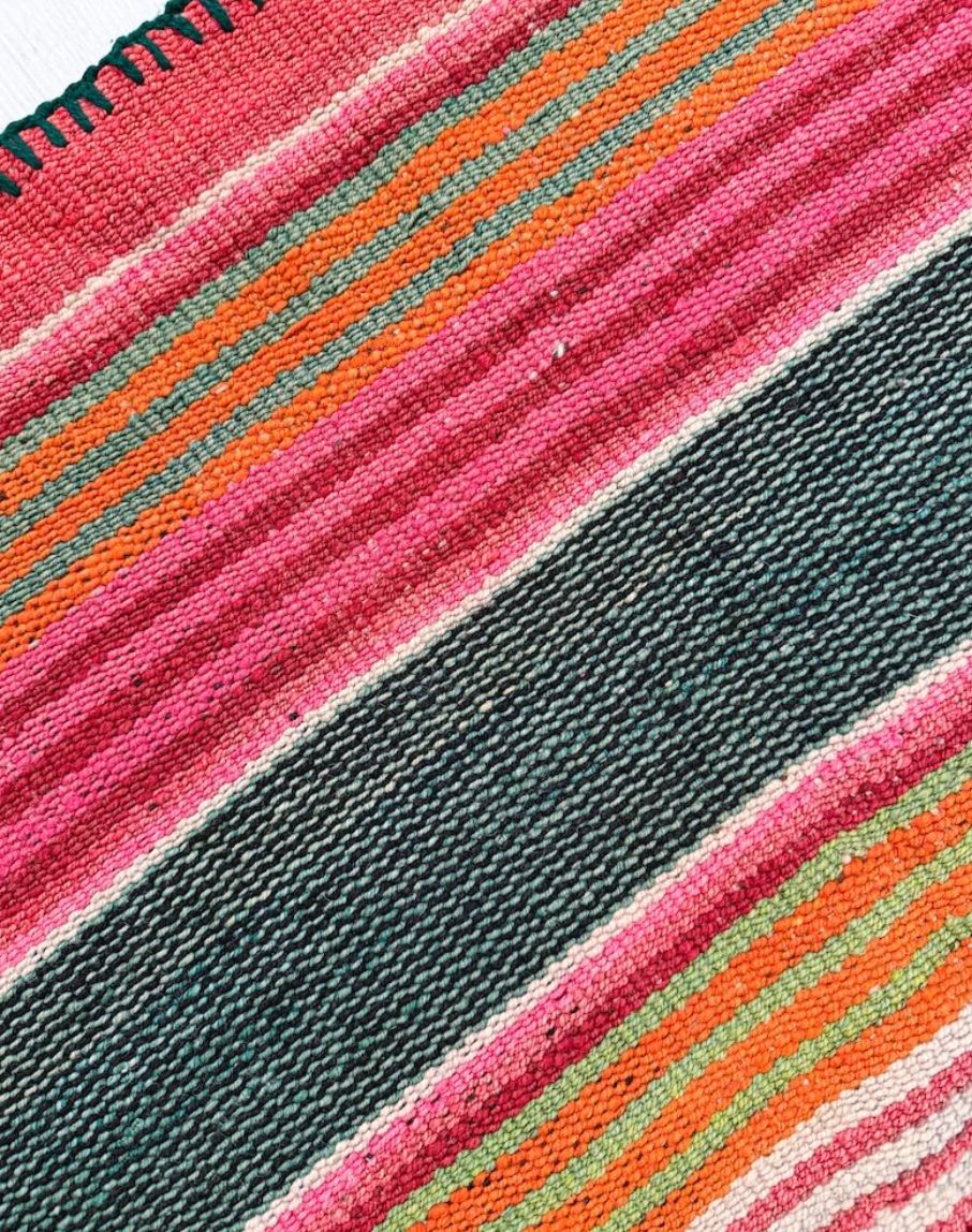 Alpaka İpi Renkli Kilim