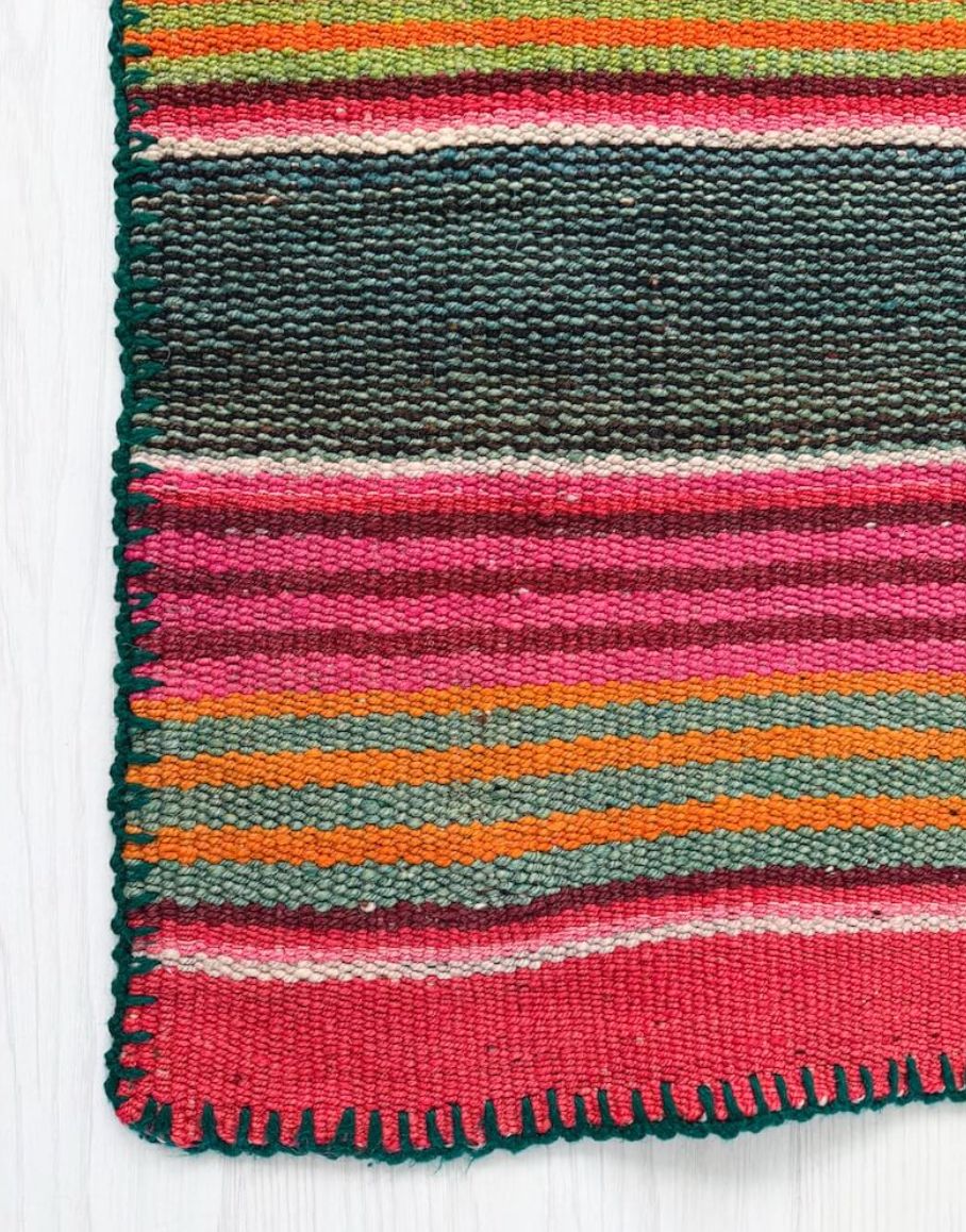Alpaka İpi Renkli Kilim