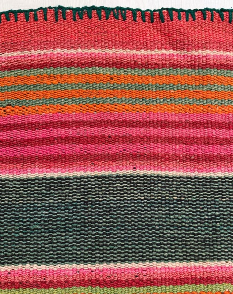 Alpaka İpi Renkli Kilim