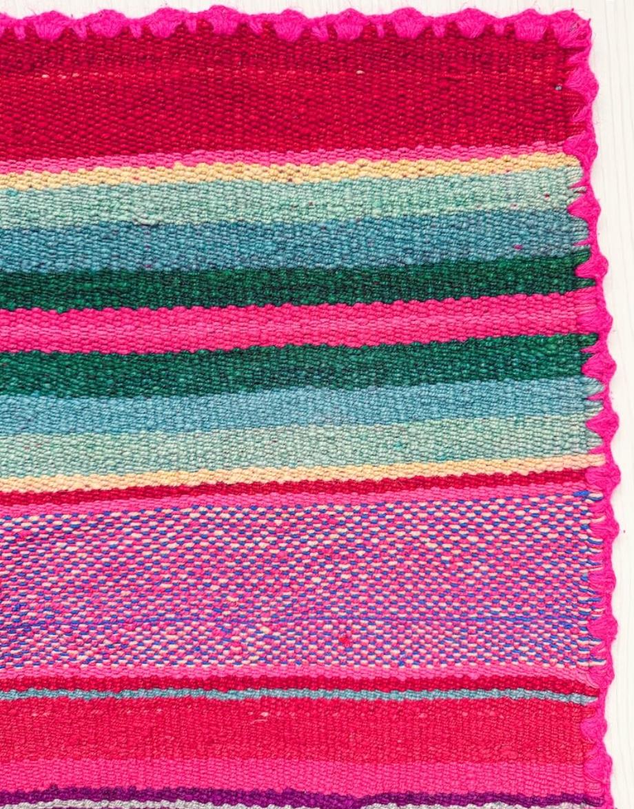 Alpaka Yün Renkli Kilim