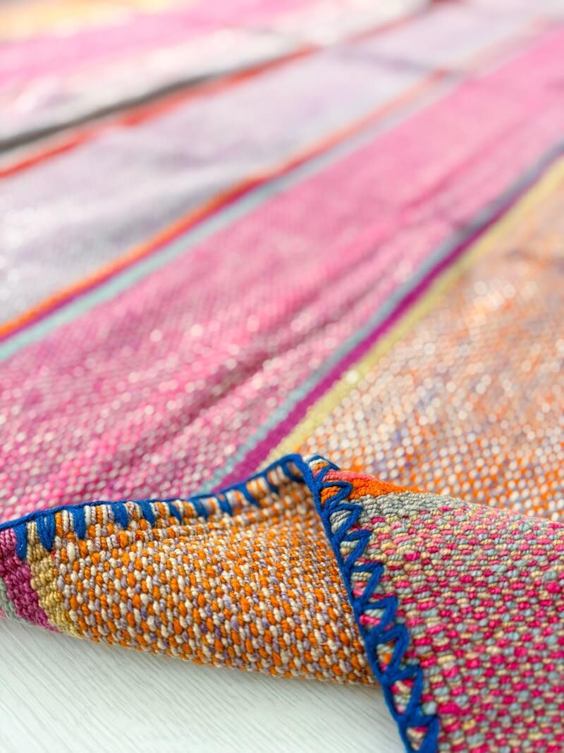 Alpaka Yün Renkli Kilim