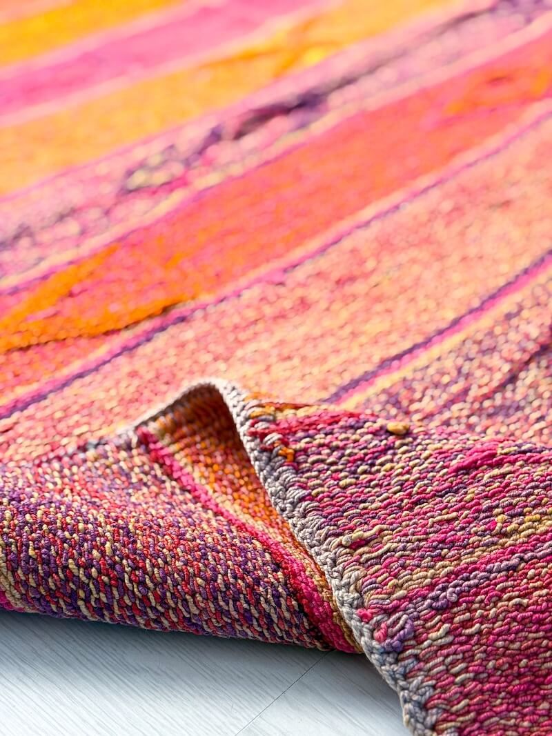 Alpaka Yün Renkli Kilim