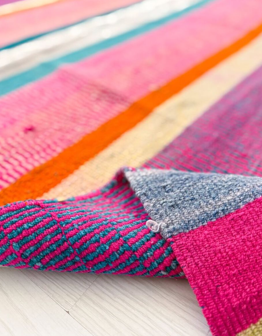 Alpaka Yün Renkli Kilim