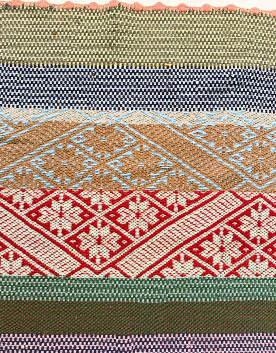 Alpaka İpi Renkli Kilim