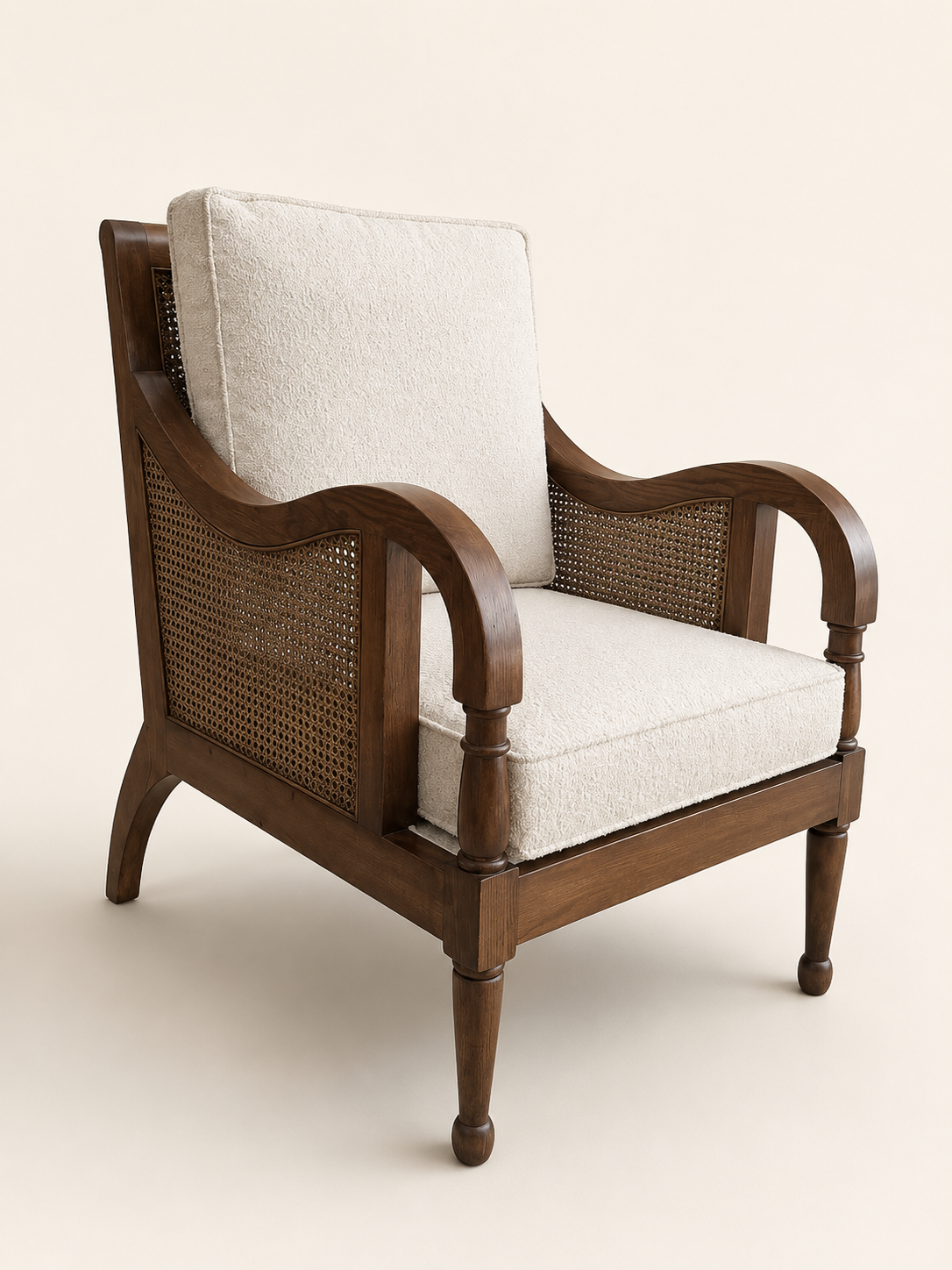 Hazeranlı Modern Ahşap Berjer